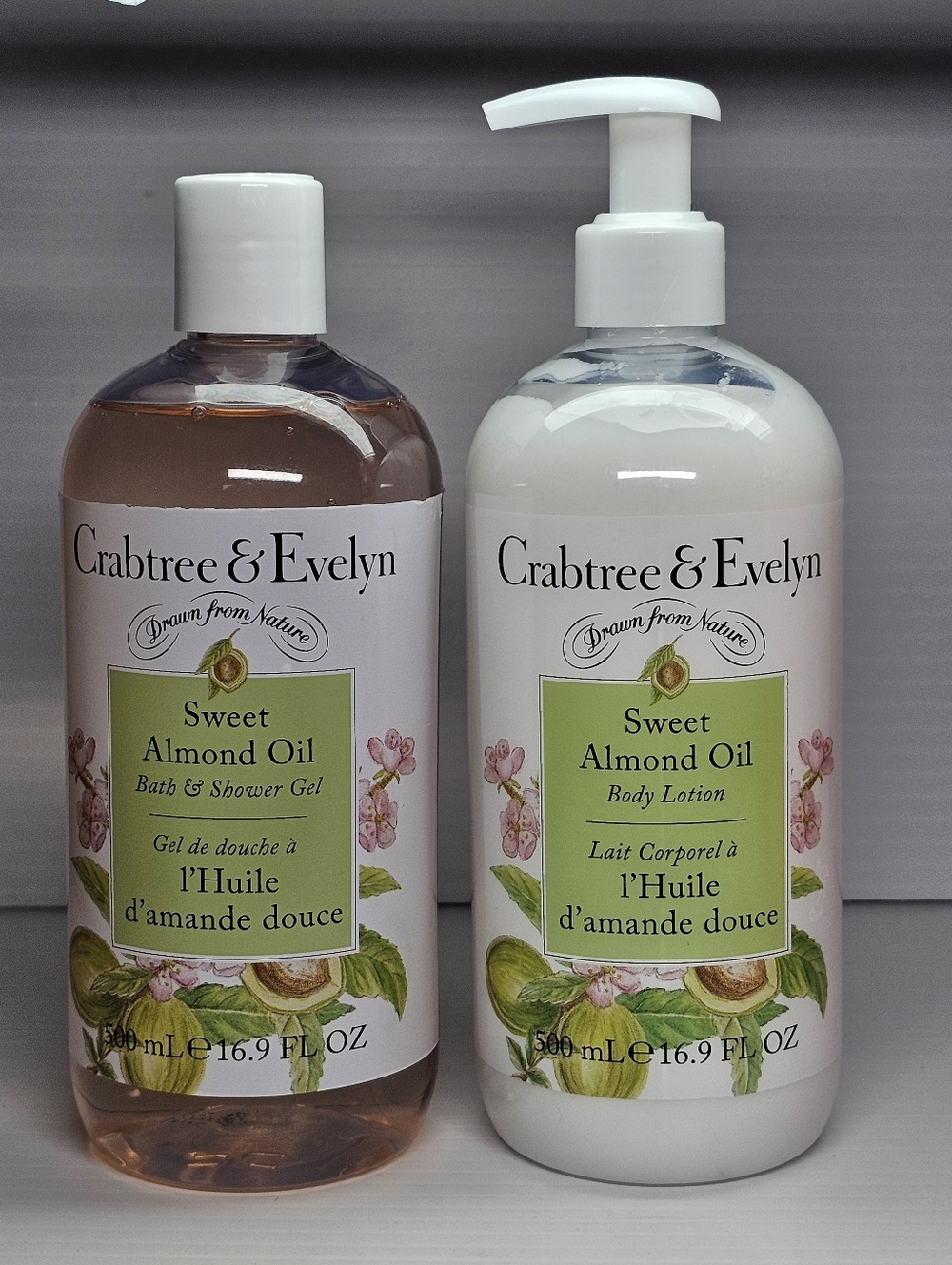 Crabtree & Evelyn Shower & Lotion Set Sweet Almond Oil